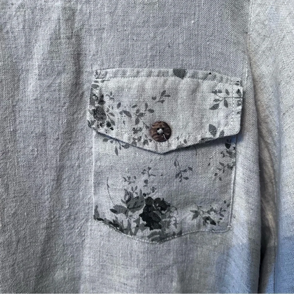 Paper Lacer women blouse Size: S color: Beige 100% Linen - Picture 3 of 11